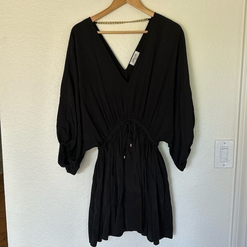 The Post dress beach cover up black size medium